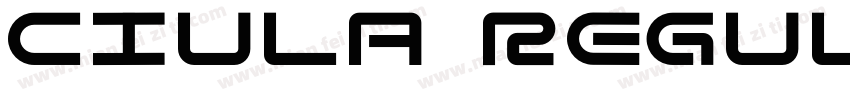 Ciula Regular字体转换